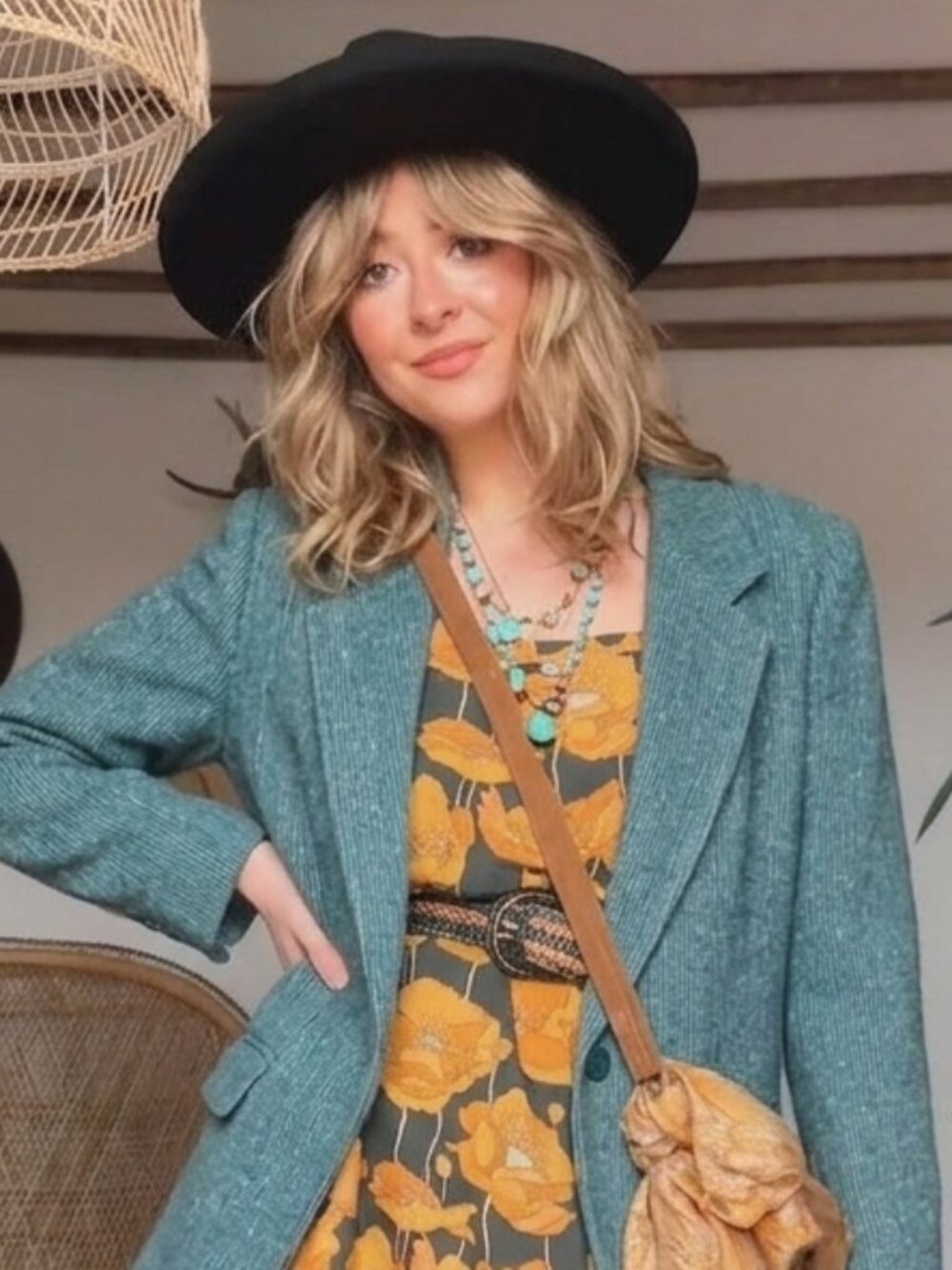 VINTAGE Pendleton Teal Blue Tailored Blazer Jacket - XL